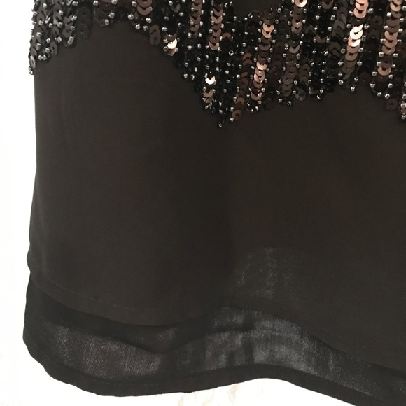 H&M Sleeve-less Sequinned Dress in Black - Picture 5 of 6